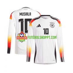 Camisola Homem Alemanha Jamal Musiala 10 Principais Equipamento Euro 2024 Manga Comprida