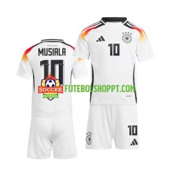 Camisola Júnior Alemanha Jamal Musiala 10 Principais Equipamento Euro 2024 Manga Curta