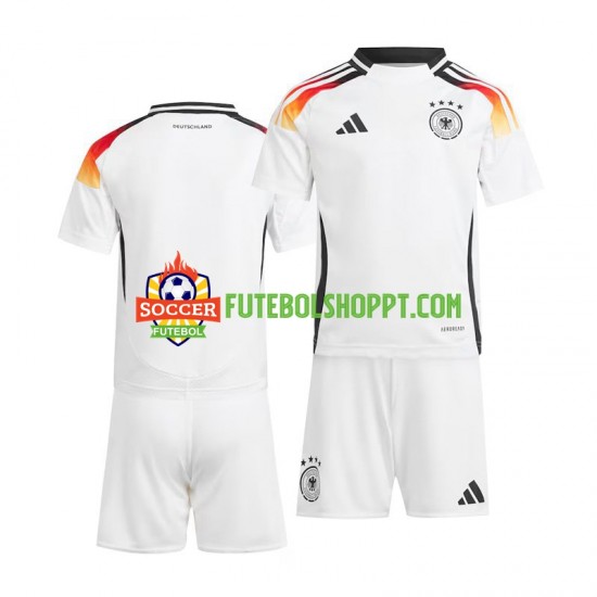 Camisola Júnior Alemanha Principais Equipamento Euro 2024 Manga Curta