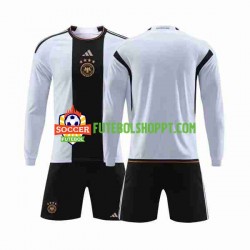 Camisola Júnior Alemanha Principais Equipamento Copa do Mundo 2022 Manga Comprida