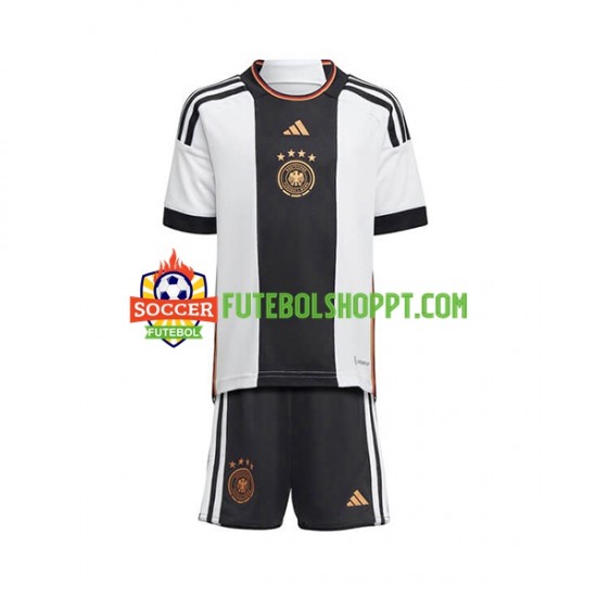 Camisola Júnior Alemanha Principais Equipamento Mundial 2022 Manga Curta