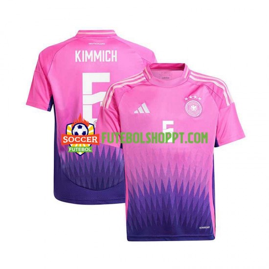 Camisola Homem Alemanha Kimmich 6 Alternativa Equipamento Euro 2024 Manga Curta