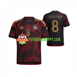 Camisola Homem Alemanha Leon Goretzka 8 Alternativa Equipamento Mundial 2022 Manga Curta