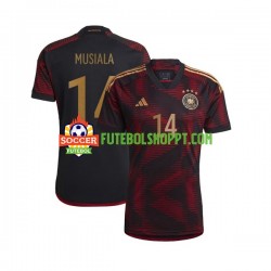 Camisola Homem Alemanha Musiala 14 Alternativa Equipamento Copa do Mundo 2022 Manga Curta