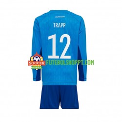 Camisola Júnior Alemanha TRAPP 12 Guarda-redes Principais Equipamento Mundial 2022 Manga Comprida