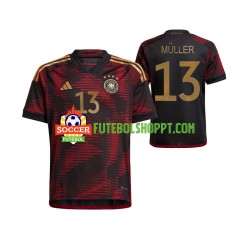 Camisola Homem Alemanha Thomas Muller 13 Alternativa Equipamento Mundial 2022 Manga Curta