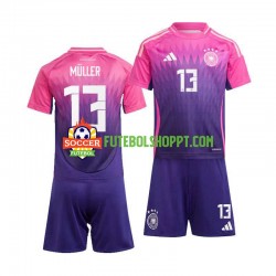 Camisola Júnior Alemanha Thomas Muller 13 Alternativa Equipamento Euro 2024 Manga Curta