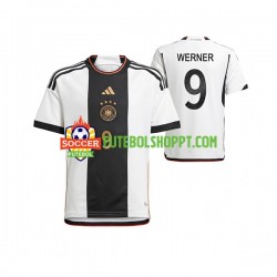 Camisola Homem Alemanha Timo Werner 9 Principais Equipamento Mundial 2022 Manga Curta