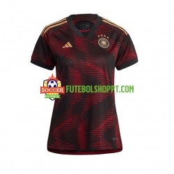 Camisola Mulher Alemanha Alternativa Equipamento Mundial 2022 Manga Curta