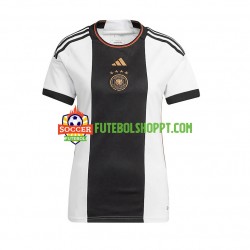 Camisola Mulher Alemanha Principais Equipamento Mundial 2022 Manga Curta
