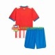 Camisola Júnior Girona Principais Equipamento 2023-2024 Manga Curta