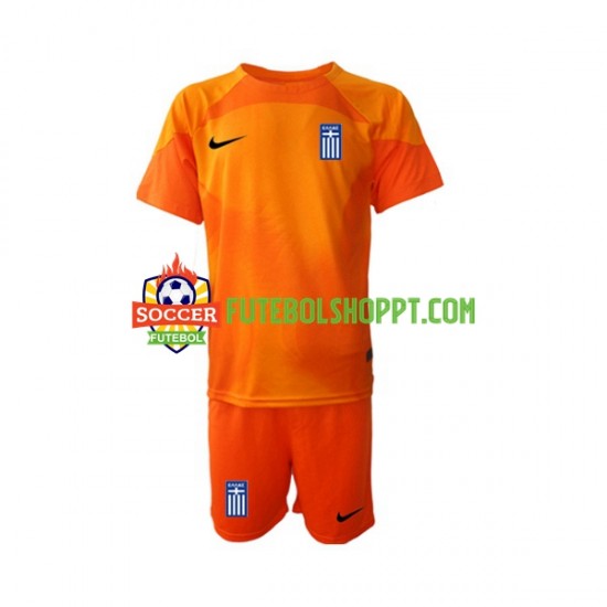 Camisola Júnior Grécia Guarda-redes Terceiro Equipamento 2022-2023 Manga Curta