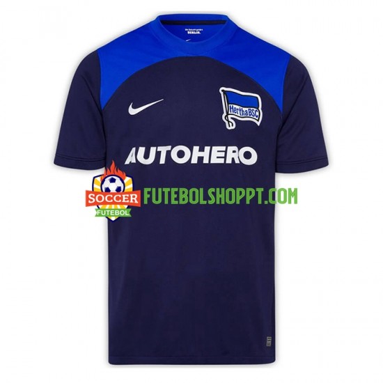Camisola Homem Hertha BSC Alternativa Equipamento 2022-2023 Manga Curta