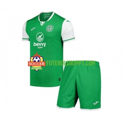 Camisola Júnior Hibernian Principais Equipamento 2024-2025 Manga Curta