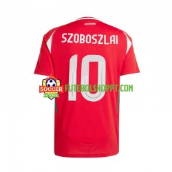 Camisola Homem Hungria Dominik Szoboszlai 10 Principais Equipamento Euro 2024 Manga Curta