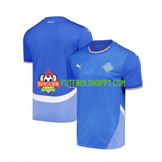 Camisola Homem Islândia Principais Equipamento 2024 Manga Curta