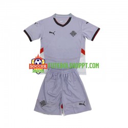 Camisola Júnior Islândia Alternativa Equipamento 2024 Manga Curta