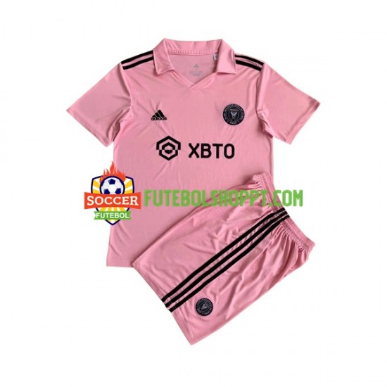Camisola Júnior Inter Miami Principais Equipamento 2023 Manga Curta