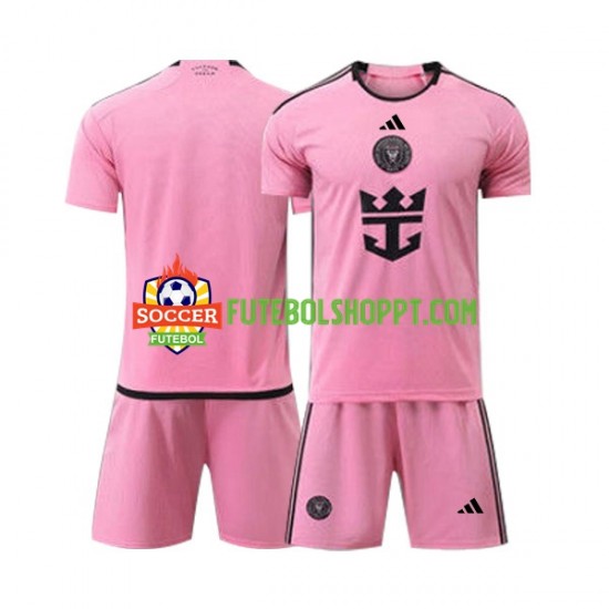 Camisola Júnior Inter Miami Principais Equipamento 2024 Manga Curta