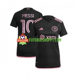 Camisola Mulher Inter Miami Lionel Messi 10 Alternativa Equipamento 2023 Manga Curta