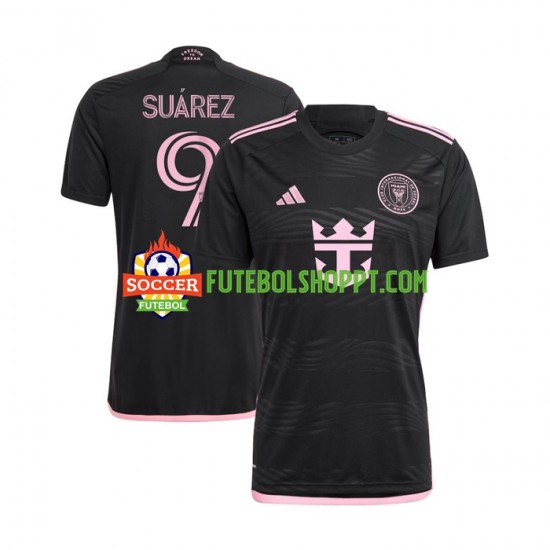 Camisola Homem Inter Miami Luis Suarez 9 Alternativa Equipamento 2024 Manga Curta