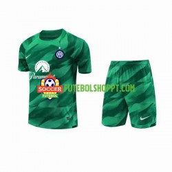 Camisola Júnior Inter de Milão Guarda-redes Alternativa Equipamento 2023-2024 Manga Curta