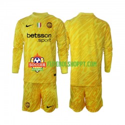 Camisola Júnior Inter de Milão Guarda-redes Alternativa Equipamento 2024-2025 Manga Comprida