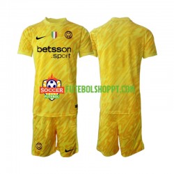 Camisola Júnior Inter de Milão Guarda-redes Alternativa Equipamento 2024-2025 Manga Curta