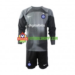 Camisola Júnior Inter de Milão Guarda-redes Principais Equipamento 2022-2023 Manga Comprida