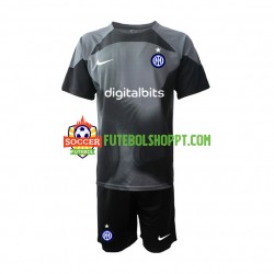 Camisola Júnior Inter de Milão Guarda-redes Principais Equipamento 2022-2023 Manga Curta