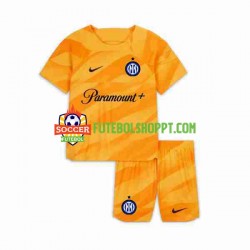 Camisola Júnior Inter de Milão Guarda-redes Principais Equipamento 2023-2024 Manga Curta