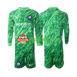 Camisola Júnior Inter de Milão Guarda-redes Principais Equipamento 2024-2025 Manga Comprida