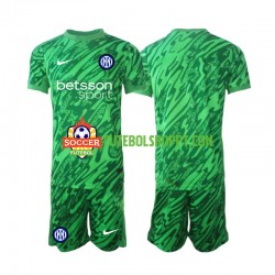 Camisola Júnior Inter de Milão Guarda-redes Principais Equipamento 2024-2025 Manga Curta