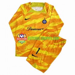 Camisola Júnior Inter de Milão Sommer 1 Guarda-redes Principais Equipamento 2023-2024 Manga Comprida