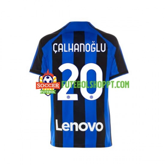Camisola Homem Inter de Milão Hakan Calhanoglu 20 Principais Equipamento 2022-2023 Manga Curta