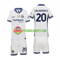 Camisola Júnior Inter de Milão Hakan Calhanoglu 20 Alternativa Equipamento 2024-2025 Manga Curta