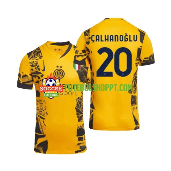 Camisola Homem Inter de Milão Hakan Calhanoglu 20 Terceiro Equipamento 2024-2025 Manga Curta