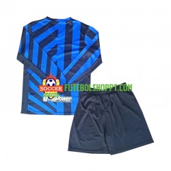Camisola Júnior Inter de Milão Principais Equipamento 2024-2025 Manga Comprida