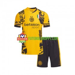 Camisola Júnior Inter de Milão Terceiro Equipamento 2024-2025 Manga Curta