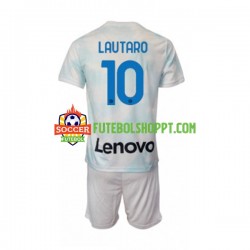 Camisola Júnior Inter de Milão Lautaro Martinez 10 Alternativa Equipamento 2022-2023 Manga Curta
