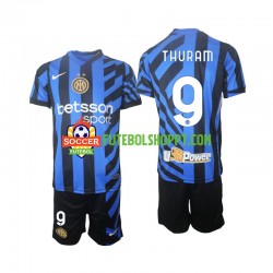 Camisola Júnior Inter de Milão Marcus Thuram 9 Principais Equipamento 2024-2025 Manga Curta