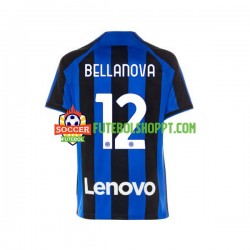 Camisola Homem Inter de Milão Raoul Bellanova 12 Principais Equipamento 2022-2023 Manga Curta