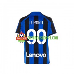 Camisola Homem Inter de Milão Romelu Lukaku 90 Principais Equipamento 2022-2023 Manga Curta