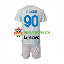 Camisola Júnior Inter de Milão Romelu Lukaku 90 Alternativa Equipamento 2022-2023 Manga Curta Camisola Júnior Inter de Milão Romelu Lukaku 90 Alternativa Equipamento 2022-2023 Manga Curta