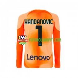 Camisola Homem Inter de Milão Samir Handanovic 1 Guarda-redes Quarto Equipamento 2022-2023 Manga Comprida