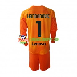 Camisola Júnior Inter de Milão Samir Handanovic 1 Guarda-redes Quarto Equipamento 2022-2023 Manga Comprida