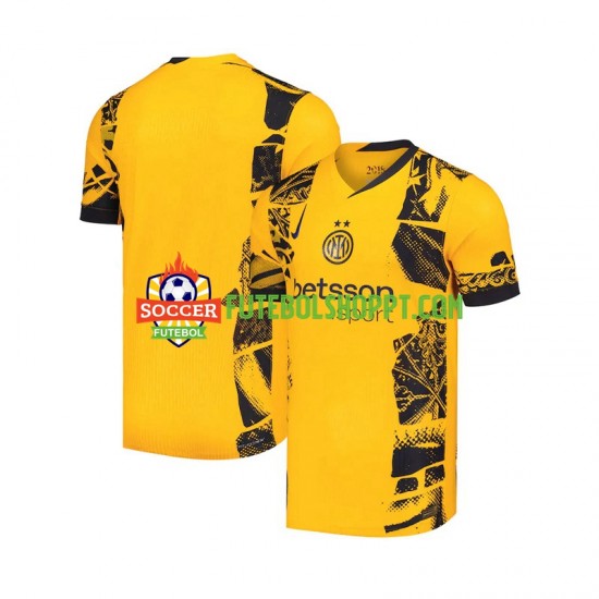 Camisola Homem Inter de Milão Terceiro Equipamento 2024-2025 Manga Curta
