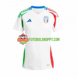 Camisola Mulher Itália Alternativa Equipamento Euro 2024 Manga Curta