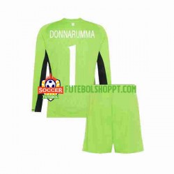 Camisola Júnior Itália Donnarumma 1 Guarda-redes Principais Equipamento 2023 Manga Comprida