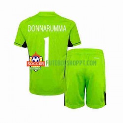 Camisola Júnior Itália Donnarumma 1 Guarda-redes Principais Equipamento 2023 Manga Curta